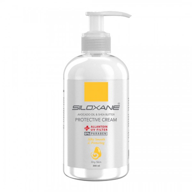 کرم محافظ سیلوکسان (Siloxane) مناسب پوست خشک حاوی روغن آووکادو حجم 300 میلی لیتر