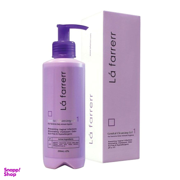 ژل بهداشتی بانوان لافارر مدل Genital Cleansing Gel حجم 250 میلی لیتر