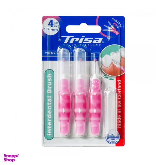 براش بین دندانی تریزا (Trisa) مدل Professional 1.3 میلی متری رنگ صورتی