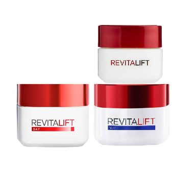 کرم ضد چروک و لیفت لورآل (Loreal) مدل Revitalift Laser مجموعه 3 عددی