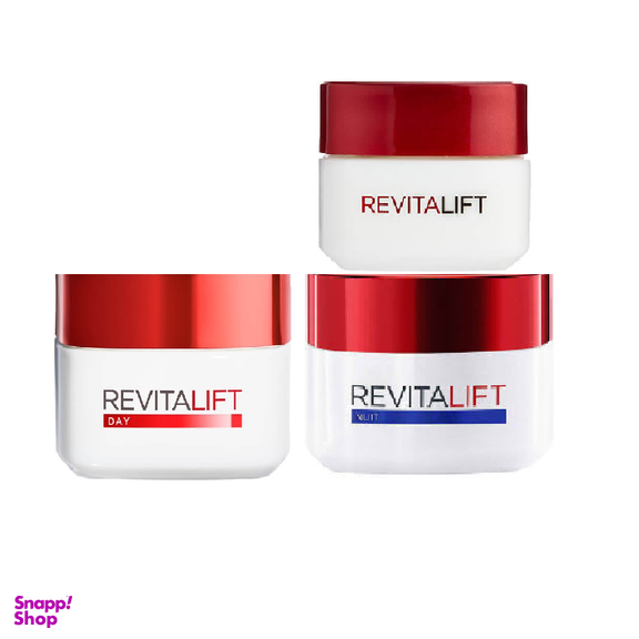 کرم ضد چروک و لیفت لورآل (Loreal) مدل Revitalift Laser مجموعه 3 عددی