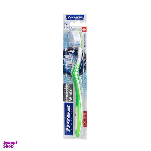 مسواک تریزا (Trisa) مدل Flexible White با برس نرم