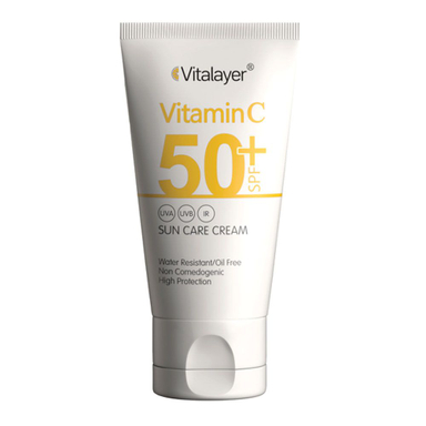 ضدآفتاب بی‌رنگ ویتالیر(Vitalayer)حاوی Vitamin C با +SPF50 حجم 40 میلی لیتر