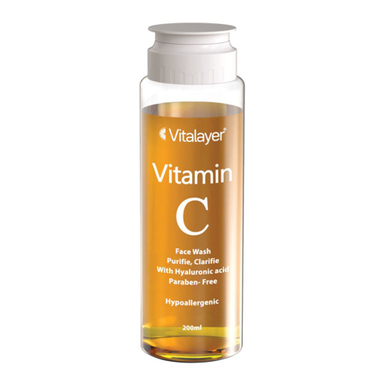 ژل شستشوی صورت ویتالیر(Vitalayer) مدل Vitamin C حجم 200 میلی لیتر