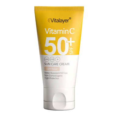 ضدآفتاب ویتالیر(Vitalayer) مدل Vitamin C با +SPF50 رنگ بژ روشن حجم 40 میلی لیتر