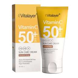 ضدآفتاب ویتالیر(Vitalayer) مدل Vitamin C با +SPF50 رنگ بژ روشن حجم 40 میلی لیتر