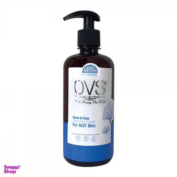 کرم پمپی آبرسان او وی اس (OVS) مدل لوندر مناسب پوست چرب حجم 500 میلی لیتر
