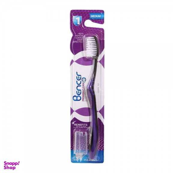 مسواک بنسر (Bencer) مدل Premier Clean کد 707 با برس متوسط