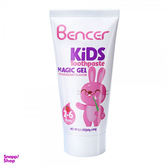 خمیردندان کودک بنسر (Bencer) مناسب برای 2 تا 6 سال حجم 60 گرم