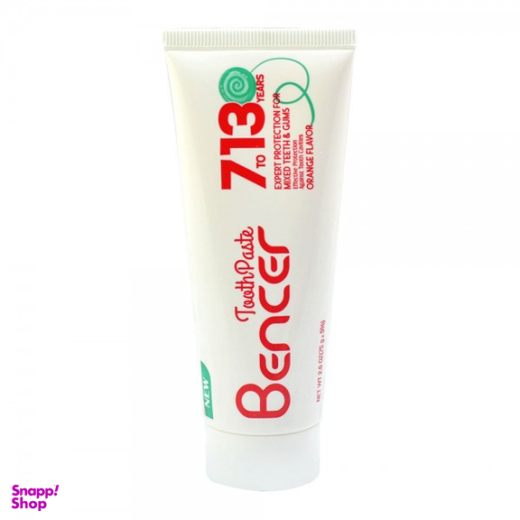 خمیر دندان نوجوان بنسر (Bencer) مناسب برای 7 تا 13 سال حجم 75 گرم