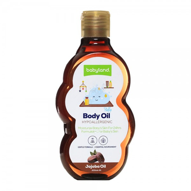 روغن ماساژ کودک بی بی لند (Baby Land) حاوی روغن جوجوبا حجم 200 میلی لیتر