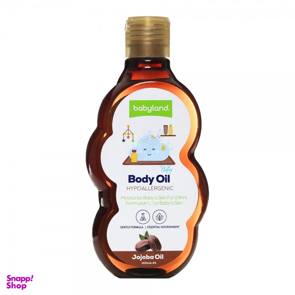 روغن ماساژ کودک بی بی لند (Baby Land) حاوی روغن جوجوبا حجم 200 میلی لیتر