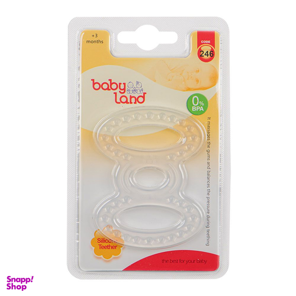 دندان گیر سیلیکون بی بی لند (Baby Land) مدل بلیستر