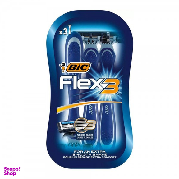 تیغ اصلاح آقایان بیک (Bic) مدل فلکس 3 تیغه بسته 3 عددی