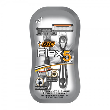 تیغ اصلاح آقایان بیک (Bic) مدل فلکس 5 تیغه بسته 2 عددی