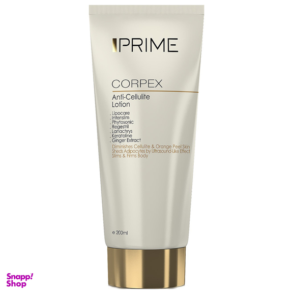 لوسیون آنتی سلولیت پریم (Prime) مدل Corpex حجم 200 میلی لیتر