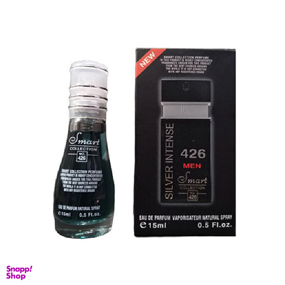 ادکلن جیبی مردانه اسمارت کالکشن (Smart Collection) مدل Silver Intense کد 426 حجم 15 میلی‌ لیتر