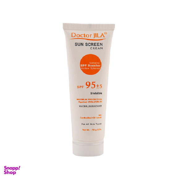 کرم ضد آفتاب دکتر ژیلا (Doctor Jila) با SPF 95 بدون رنگ حجم 50 میلی لیتر