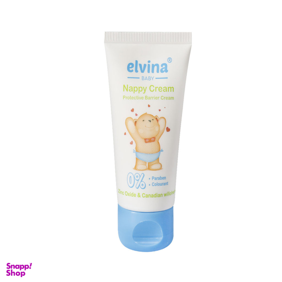کرم محافظ پای کودک الوینا (Elvina) حاوی 10 درصد زینک اکساید حجم 50 میلی لیتر