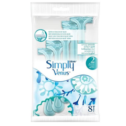 تیغ اصلاح دو لبه ژیلت (Gillette) سری Venus مدل Simply مناسب بانوان بسته 4 عددی