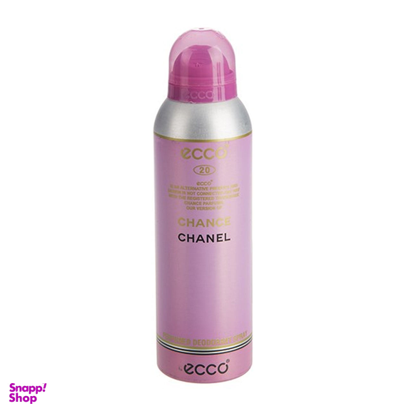 اسپری بدن زنانه اکو (Ecco) مدل Chanc Chance حجم 200 میلی لیتر