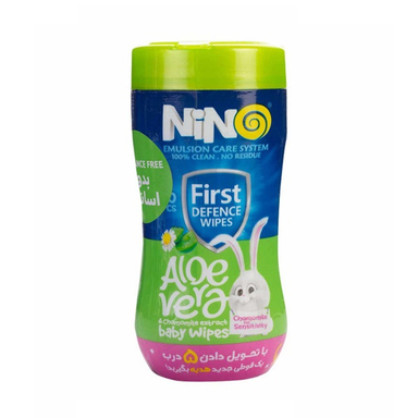 دستمال مرطوب کودک فاقد اسانس نینو (Nino) بسته 70 عددی