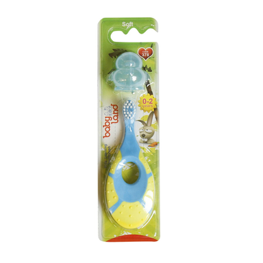 مسواک یادگیری بی بی لند (Baby land) مدل 378 مناسب 0-2 سال آبی نارنجی