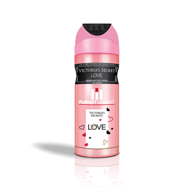 اسپری دیودورانت زنانه پلی هات مومنت (Playhot moment) مدل Victoria Secret Love حجم 200 میلی لیتر
