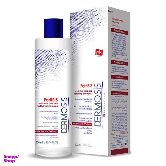شامپو کنترل ریزش و تقویت کننده مو درموسیس (Dermosis) مدل فورتیسیس حجم 300 میلی لیتر