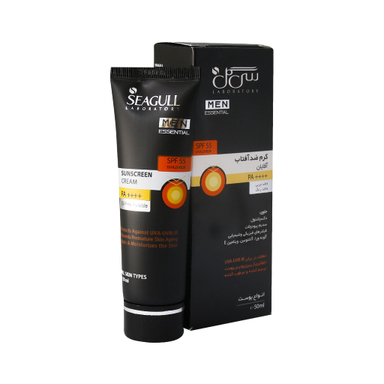 کرم ضد آفتاب مناسب آقایان سی گل (Seagull) با SPF55 فاقد چربی حجم 50 میلی لیتر