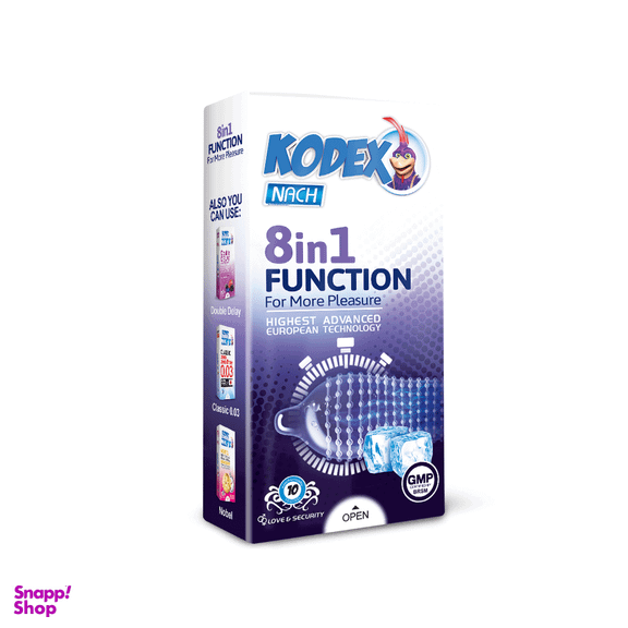 کاندوم کدکس مدل 1 در 8 فکشن بسته 10 عددی