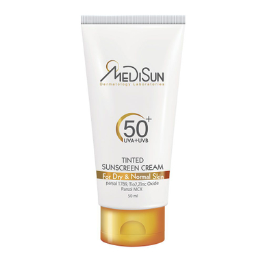 ضد آفتاب رنگی SPF50 مدیسان (Medisun) حجم 50 میلی گرم