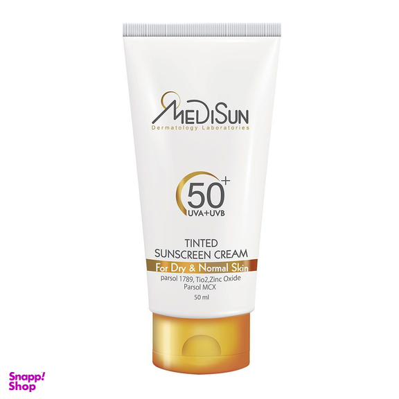 ضد آفتاب رنگی SPF50 مدیسان (Medisun) حجم 50 میلی گرم