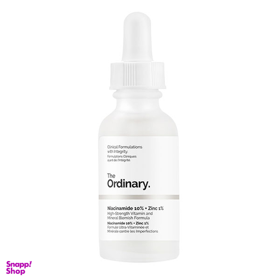 سرم ضد جوش اوردینری (Ordinary) مدل Niacinamide 10% + Zinc 1% حجم 30 میلی لیتر