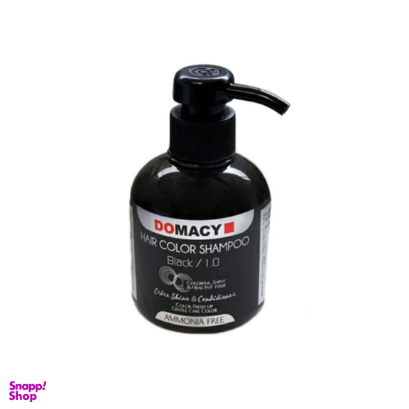 شامپو رنگساژ دوماسی (Domacy) شماره 1.0 رنگ مشکی حجم 300 میلی لیتر