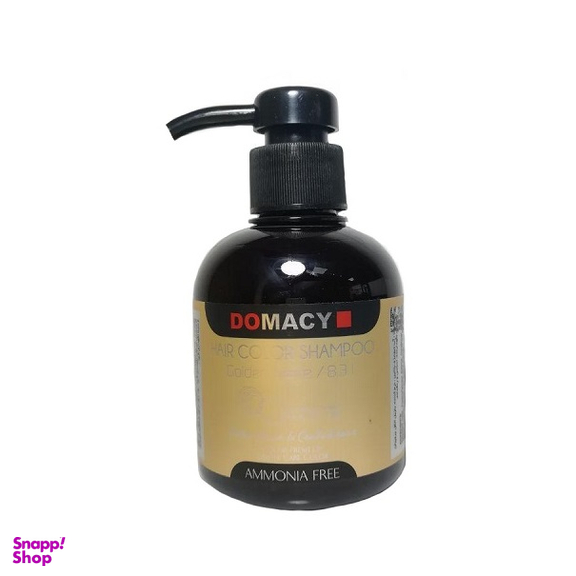 شامپو رنگساژ دوماسی (Domacy) شماره 8.31 رنگ طلایی مات حجم 300 میلی لیتر