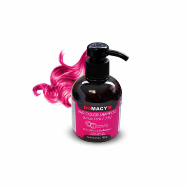شامپو رنگساژ دوماسی (Domacy) شماره 7.62 رنگ صورتی باربی حجم 300 میلی لیتر