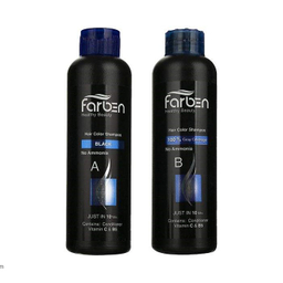 شامپو رنگ مو فاربن (Farben) شماره 1.0 رنگ مشکی حجم 150 میلی لیتر بسته 2 عددی