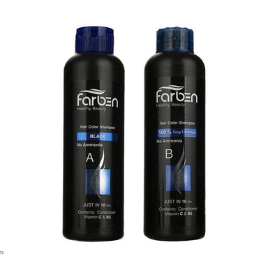 شامپو رنگ مو فاربن (Farben) شماره 1.0 رنگ مشکی حجم 150 میلی لیتر بسته 2 عددی