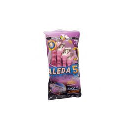 خودتراش 5 لبه آلدا (Aleda) رنگ صورتی بسته 4 عددی