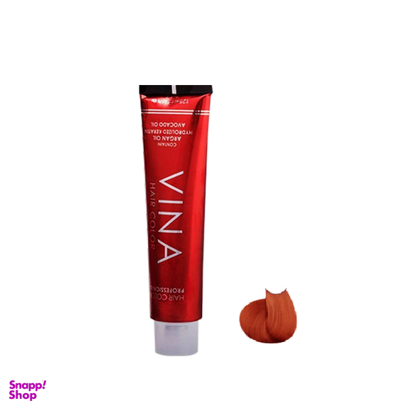 رنگ مو وینا (Vina) شماره 7.4 K6 رنگ بلوند مسی متوسط حجم 125 میلی لیتر