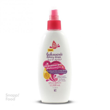 اسپری نرم کننده و درخشان کننده مو کودک جانسون (Johnson) حجم 200 میلی لیتر