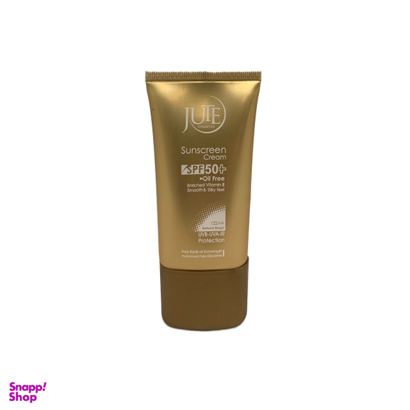 کرم ضد آفتاب ژوت (Jute) مناسب پوست چرب با SPF50 بی رنگ حجم 40 میلی لیتر