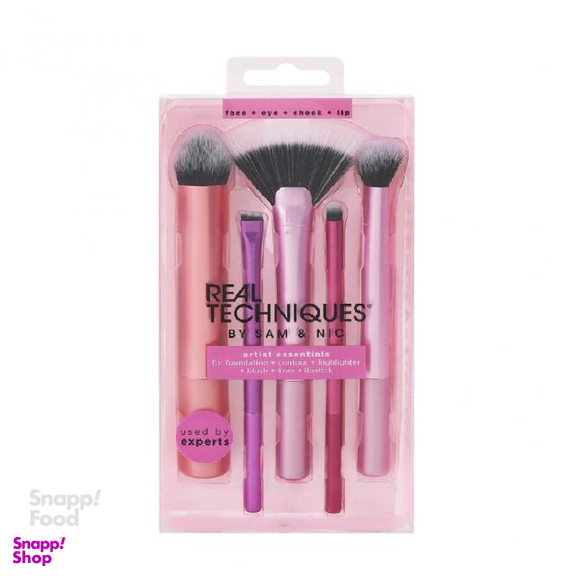ست برس آرایشی ریل تکنیکس (Real Tecgniques) مدل Artist essential بسته 5 عددی