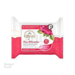 دستمال مرطوب آرایش پاک کن سون کویین (7Queen) مدل گل رز مناسب پوست های معمولی و چرب بسته 27 عددی