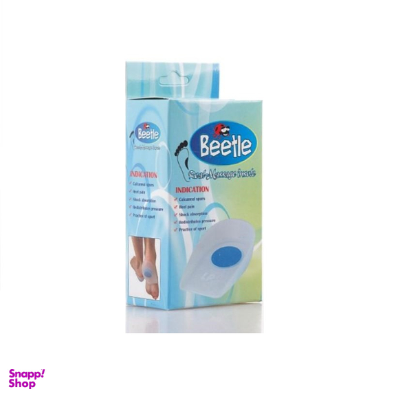 پد سیلیکونی پاشنه پا بیتل (Beetle) سایز L