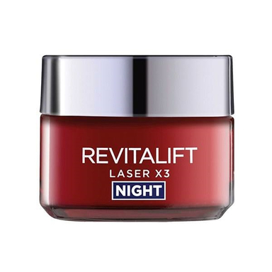 کرم شب ضد چروک صورت لورآل (Loreal) مدل Revitalift Laser X3 حجم 50 میلی لیتر