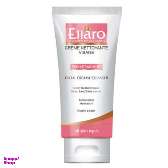 شوینده کرمی پوست خشک الارو (Ellaro) مدل Moisturizing حجم 150 میلی لیتر
