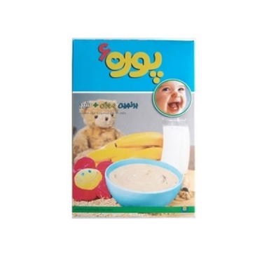 برنجین پوره 6 (Puree 6) با طعم موزی و شیر مناسب 6+ وزن 60 گرم