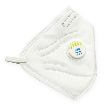 ماسک 6 لایه سوپاپ فیلتر دار N95 رنگ سفید